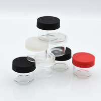 Échantillons sans colle récipient, bocaux en verre, conteneur de 6ml, sans cou, avec couvercle en silicone transparent, 1g, 5ml, 6ml, pièces
