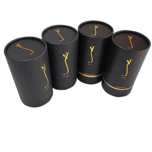 Caja Cilindro Cosmética de Papel Artesanal Biodegradable Ecológica Personalizada, Materiales Reciclados, Impresión a Cuatro Colores, Estampado en Caliente para Cuerpo - Product Image 3