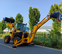 Chargeuse-pelleteuse HAIJU WZ40-30 Min. Entreaxe au sol 320 mm Débit de la pompe de travail 63 ml/r Débit du système : 140 L/min Bras de pelle télescopique en option