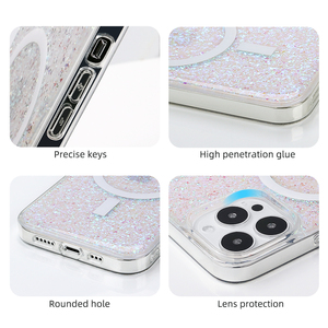 เคสโทรศัพท์สำหรับผู้หญิง,เคสแม่เหล็กแบบใสสีใสสำหรับ <span class=keywords><strong>Iphone</strong></span> <span class=keywords><strong>12</strong></span> Pro 11 13 Promax - Product Image 2