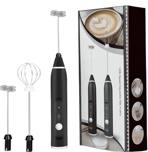 Mousseur <span class=keywords><strong>à</strong></span> <span class=keywords><strong>Lait</strong></span> <span class=keywords><strong>Électrique</strong></span> Portable Rechargeable, USB Réglable, Idéal pour Café, Boissons Protéinées et <span class=keywords><strong>Fouet</strong></span> <span class=keywords><strong>à</strong></span> Matcha - Product Image 1
