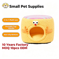 Lit pour petits animaux de compagnie stable et bien structuré, chaud, avec poignée et base antidérapante, maison de repos lavable pour petits animaux, fourniture d'usine