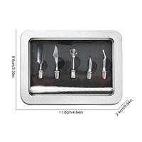Nouvel ensemble de pousse-cuticules remplaçables 5 en 1, outil multifonction pour enlever les cuticules des ongles, pour salon de manucure