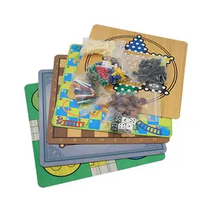 Direkte Hersteller Verkauf von benutzer definierten Brettspiel drucken OEM-Leiterplatten-Spielbrett 7 in 1 für Kinder Indoor-Spiele