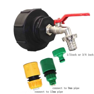 S100 X 8 Double Head IBC Tank Adapter for IBC Ton Barrels Fittings IBC Tote Barrels Valve Garden Hose <b>Quick</b> <b>Connector</b> - Product Image 4