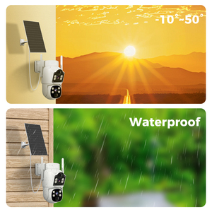 Caméra de sécurité extérieure Hiseeu 6MP à double objectif, thermique, réseau IP WiFi sans fil, vision nocturne, reconnaissance faciale, CMOS solaire - Product Image 5