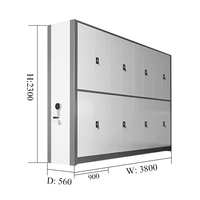 Système de rayonnage mobile compactable en acier personnalisé, unités de rayonnage mobiles haute densité