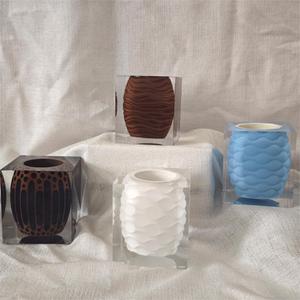 Modern Minimalist Acrylic Embedded Vase Geometric Shape Resin Process <b>Tabletop</b> Decoration Ornament - Product Image 2