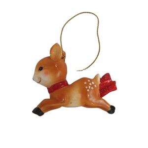 Figurines de cerfs en résine bon marché pour décoration murale de sapin de Noël - Product Image 1