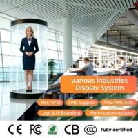 Cilindro de Visualización Holográfica 3D con Asistente Virtual IA, Proyector 4K UHD de 360 Grados para Marketing de Marcas de Lujo
