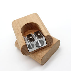 Sacapuntas de Madera de 2 Orificios, Sacapuntas de Diferentes Tamaños para <span class=keywords><strong>Lápices</strong></span> y Oficina con Logotipo Personalizado - Product Image 6