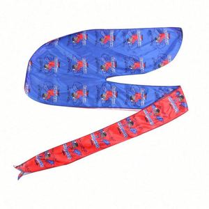 ผ้าโพกศีรษะซิลกี้ดูแร็กพิมพ์ลายเต็มผืน ปรับแต่งโลโก้ได้ ผลิตตามสั่ง OEM/ODM สำหรับผู้ชายและผู้หญิง เหมาะสำหรับกีฬากลางแจ้ง  ขั้นต่ำในการสั่งซื้อน้อย - Product Image 5