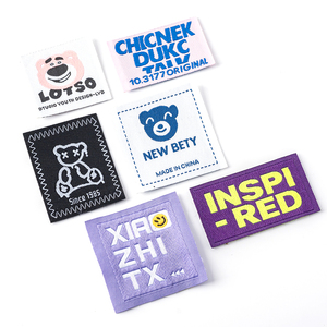 Mật độ cao không thường xuyên dệt may nhãn cao cấp quần áo cuộn nhãn với Laser cắt cạnh - Product Image 1