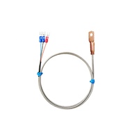 Sonde de température de surface industrielle Madincos MTS100 PT100 RTD avec câble en PTFE, sonde en cuivre à 3 fils, sonde plate de 5 mm