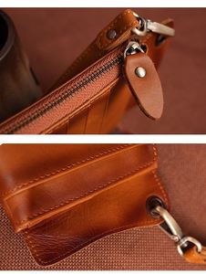 Mini sac à main pour homme, sac à main de luxe en cuir véritable, sac à main vintage pour homme - Product Image 6