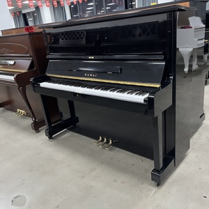 Piano droit japonais original Kawai KS2F, finition noir brillant, table de sonorisation solide, idéal pour la pratique et les performances à domicile - Product Image 1