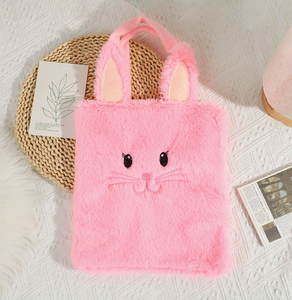 DAMAI Wholesale <b>Easter</b> Decor Fluffy Bunny Tote Bags Furry Candy <b>Gift</b> Carriers for Holiday Party Favor Decoration Supplies - Product Image 3