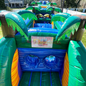 <b>Large</b> outdoor party jumping bounce house and slide combo commercial giant <b>inflatable</b> obstacle course with water slide - Product Image 5