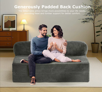 Sofá Cama Moderno Transfronterizo, Plegable, de Tela Transpirable, Compresión al Vacío, Universal para las Cuatro Estaciones, con Esponja de Alta Densidad para Dormitorio
