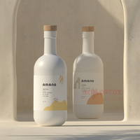 Étiquettes autocollantes en papier blanc imperméable à l'eau avec logo personnalisé étiquettes adhésives pour bouteille de vin de boisson pour whisky et vodka