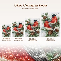 Kit de Peinture Perlée DIY Animaux et Oiseaux pour Décoration Intérieure, Cadeau de Noël, Fournitures de Dropshipping pour Usines de Produits Artisanaux
