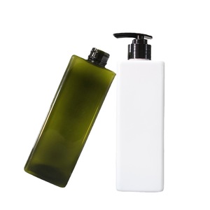 Color personalizado blanco negro PET 10oz 500ml Rectangular limpiador Facial Gel de ducha lavado corporal botella de lavado a mano con bomba y logotipo - Product Image 5