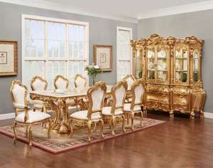 European <strong>Neo</strong>-Classical French Style Solid Wood Carved Living Room Sofa Set, <strong>Luxury</strong> Mansion Furniture, Handcrafted Elegant Design - Product Image 3