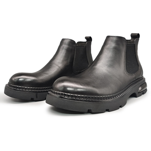 Cómodas botas <span class=keywords><strong>Chelsea</strong></span> de cuero puro, botas de piel de vaca de Grado Superior transpirables, zapatos informales para hombres, compras al aire libre - Product Image 1