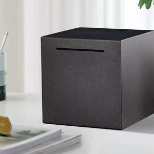 Caja de seguridad para banco de acero de gran capacidad Caja de ahorro de dinero para niños Solo cajas de monedas sin exportación - Product Image 3