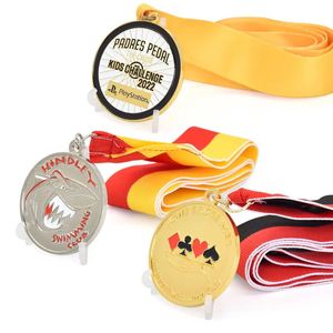 Die Cast Zinc Alloy Silver-Plated Antique Father's Day <b>Engraving</b> Blank Souvenir Sport Award Medals <b>Trophies</b> Custom UV Printing - Product Image 4