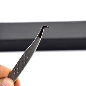 Pinza de acero inoxidable de precisión profesional, Mega Puntas curvadas en ángulo, de amarre plano, pinzas de pestañas, agarre final y precisión - Product Image 4