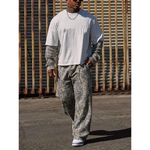 Jilwod Custom Men's Camo Print Sweatpants Midweight Athletic <b>Joggers</b> Pockets Breathable Running Workout Streetwear 100% Cotton - Product Image 2