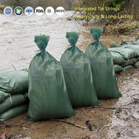 Sacs en sable personnalisés en PP tissé, imprimés flexo, robustes et durables, pour la lutte contre les inondations, emballage vide