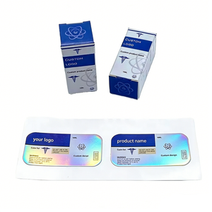 Maßgefertigte Glasfläschchen-Verpackungsbox und Etikettenset 3ml 10ml Flasche Papierbox mit Abreißverschlüssen OEM ODM Service - Product Image 3