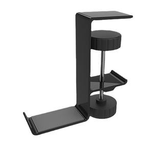 Support pour casque en aluminium, organisateur de bureau sans perçage, support pour casque de jeu, rangement de bureau - Product Image 2