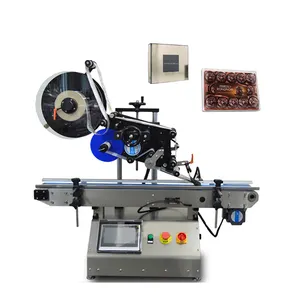 Auto Flat Top And Bottom Surface Labeling Machine Table Top Flat Labeling Machine