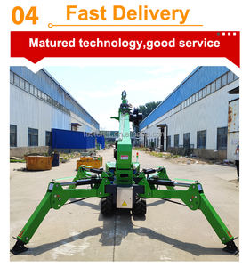 Tragbarer Minikran Spinnenkran Baustellen-Raupenkran mit Kernkomponenten <span class=keywords><strong>Motor</strong></span> Pumpe Getriebe <span class=keywords><strong>Mini</strong></span>-Fahr- und Hebekran - Product Image 4