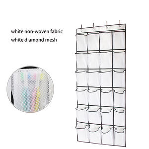 Organisateur de chaussures à suspendre, 24 grandes poches en maille, pour chambre à coucher, rangement mural, Visible, suspension - Product Image 5