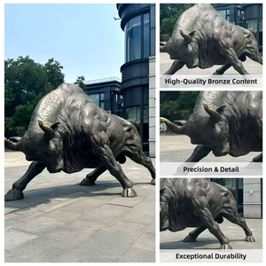 Gran Escultura de Toro Surfista de Bronce para Exteriores, Arte Público para Decoración Comercial en Plazas Urbanas - Product Image 4