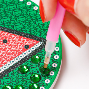 2020 nuovo diamante Mini tazza d'acqua Pad isolante fai <span class=keywords><strong>da</strong></span> te pittura diamante sottobicchiere mosaico cartone animato frutta immagine di strass regalo - Product Image 3