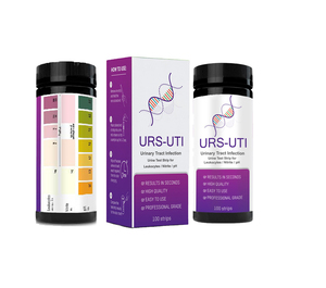 <span class=keywords><strong>Bandelettes</strong></span> de test d'urine en plastique réactif à usage domestique manuel 3 paramètres Appareil d'examen de l'acuité visuelle pour les infections <span class=keywords><strong>urinaires</strong></span> - Product Image 1