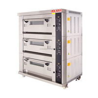Fabrieksdirect zware industriële elektrische oven met 3 lagen en 6 bakplaten voor bakkerijen en meelfabrieken