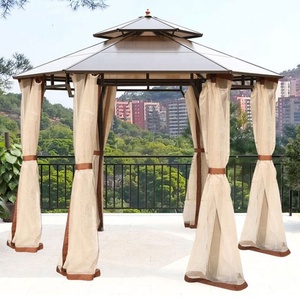 Jardin Commercial Hexagone gazebos 11.5 * 11.5ft cadre en métal Toit Rigide de haute qualité <span class=keywords><strong>pergola</strong></span> extérieure - Product Image 5