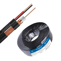 2024 Venta caliente fábrica original Fanshine venta al por mayor RG59 Cable Coaxial con Cable de alimentación 75ohm Cable Cámara CCTV 100% nuevo producto