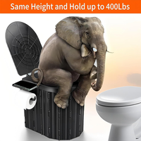 Toilette pliante portable imperméable de 25 L pour les aventures en plein air - Randonnée, escalade, camping, usage occasionnel et touristique, toutes saisons