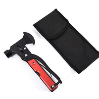 WELLFLYER MUPL-073 Couteau marteau multifonctionnel en acier inoxydable, pliable, portable, écologique, outil multifonctionnel avec ouvre-bouteille