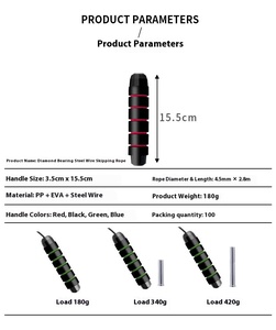 เชือกกระโดด PVC คุณภาพสูง OEM สำหรับออกกำลังกายที่บ้าน เชือกเหล็กถ่วงน้ำหนักอัจฉริยะ สำหรับผู้ใหญ่ นักเรียนมัธยม ช่วยเผาผลาญไขมัน - Product Image 6