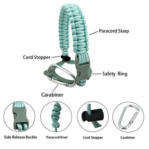 Manico per bottiglia d'acqua Paracord adatto a bottiglie d'acqua <span class=keywords><strong>in</strong></span> <span class=keywords><strong>acciaio</strong></span> inossidabile da 14 once a 64 once supporto durevole per il campeggio - Product Image 4