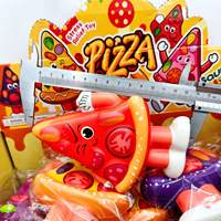 Jouet Squishy Pizza en PU à Rebond Lent, Aliment Réaliste, Dessin Animé, Jouet Sensoriel Anti-Stress et de Décompression à Presser