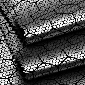 Vải Giữ Nhiệt Tổ Ong Công Nghệ Mới Vải Taffeta Nylon Phản Xạ Nhiệt Lá Bạc Vàng - Product Image 4